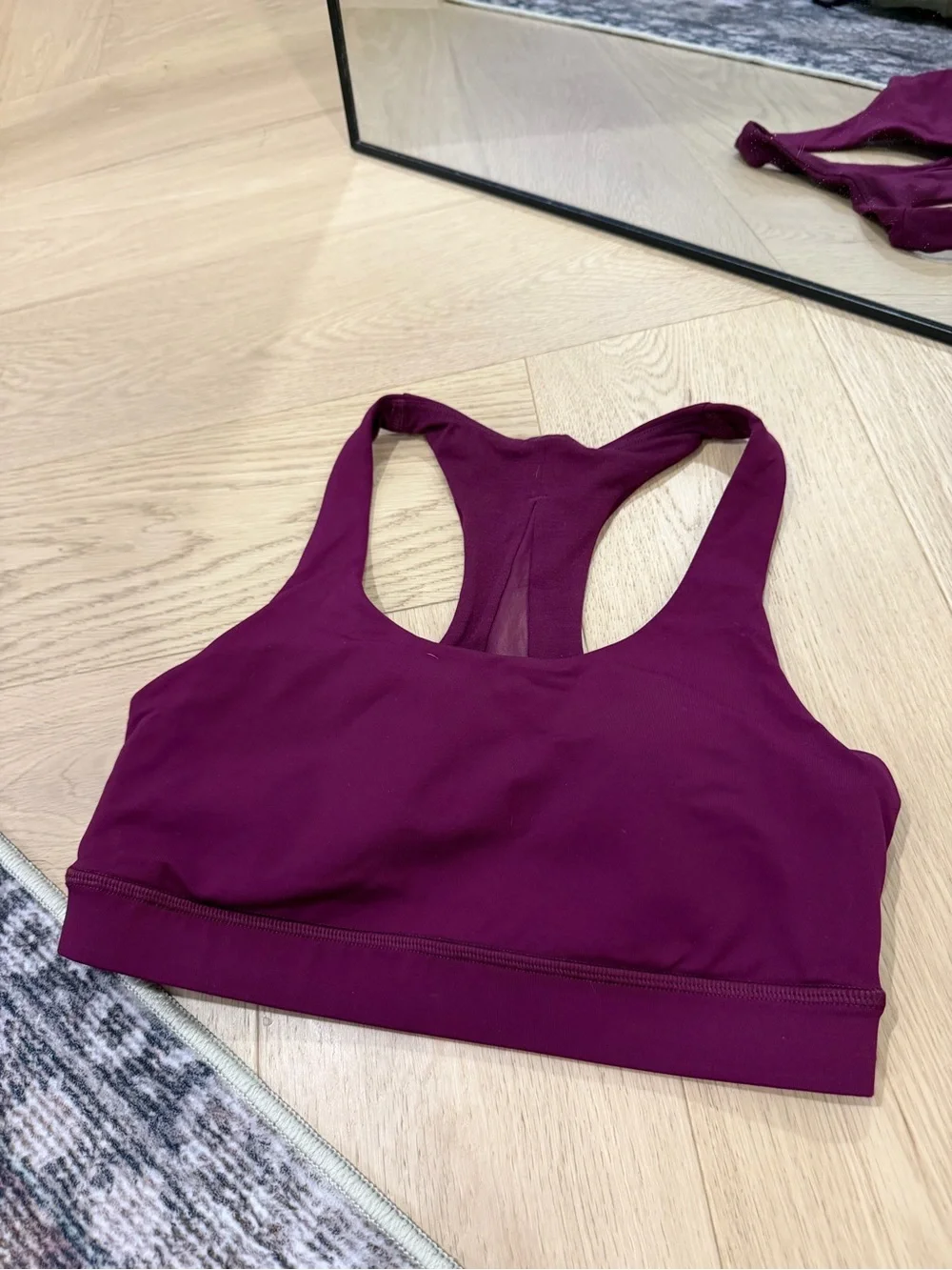 lululemon athletica Plum Racerback Sports Bra
